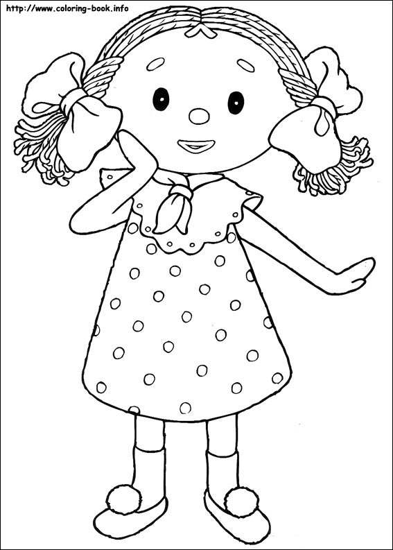 Andy Pandy coloring picture